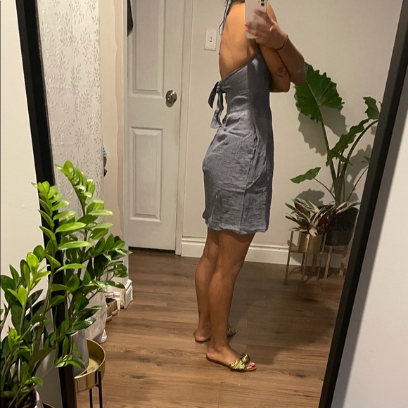 Club Monaco halter tie back mini dress - Picture 3 of 4